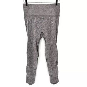 Gymshark Vital Boost Leggings Size M Smokey Gray Marl High Rise Ankle Athletic‎